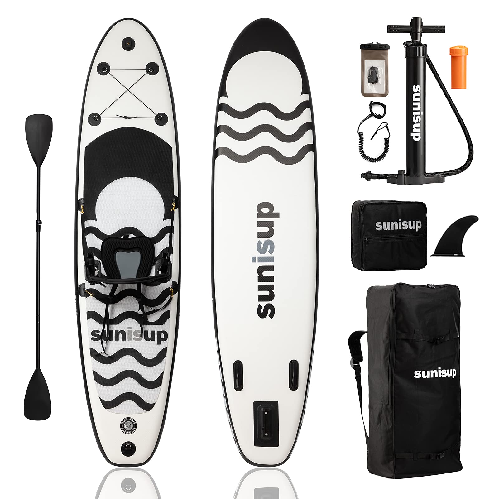 Amazon | SUNISUP SUP 空気注入式パドルボード 10.6フィート x 30